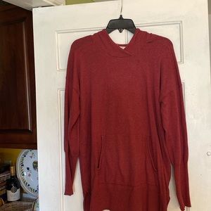 Burgandy Akini hooded sweatshirt.  Size L
